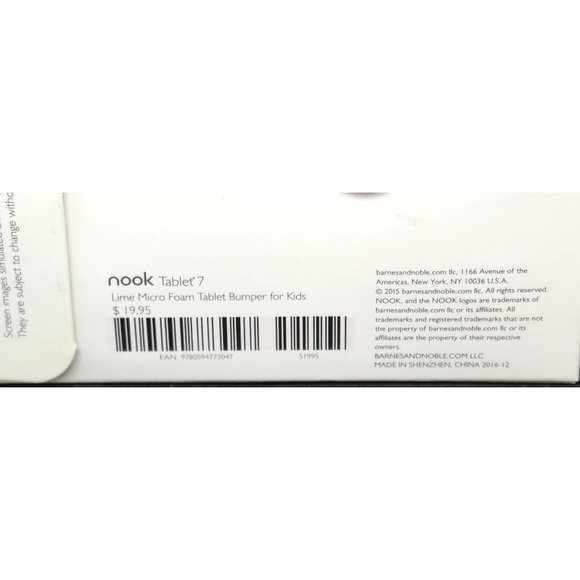 Nook Lime Foam Kid's Bumper Case for 7" Nook Tablet NEW in Package - Picture 6 of 8